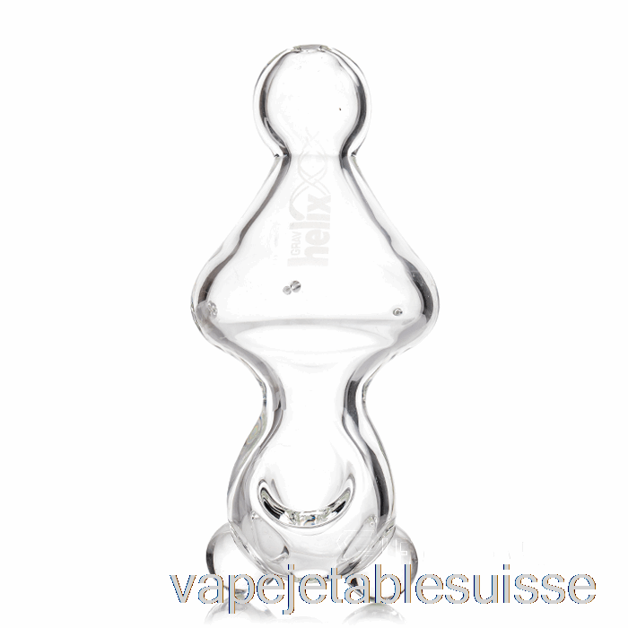 Vape Suisse Grav Helix Petite Pipe à Main Classique Transparente